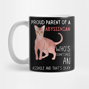 Proud Parents of Abyssinian Pet Cat Mug